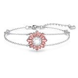 Swarovski Sunshine bracelet Mixed cuts, Sun, Pink, Rhodium plated -5642968