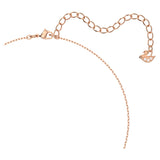 Swarovski Una necklace Clover, White, Rose gold-tone plated -5642928