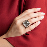 Swarovski NIRVANA Ring Gray, Gold-tone finish, Small 52/6 -5474356