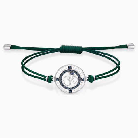Swarovski UNISEX OM SAND BRACELET, Green, Stainless Steel -5535909