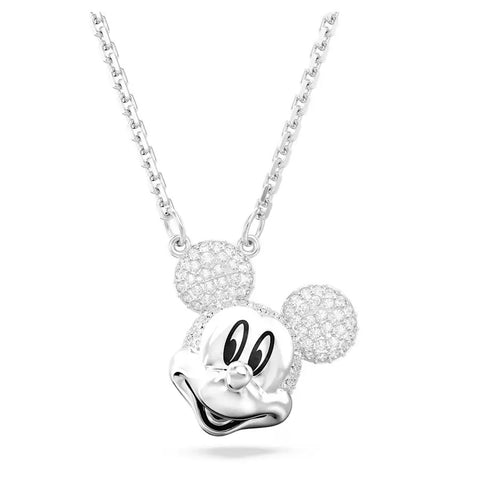 Swarovski Disney Mickey Mouse Pendant White, Rhodium Plated -5669116