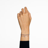 Swarovski Ortyx bracelet Triangle cut, Pavé, White, Rhodium plated, Small-5643731