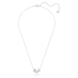 Swarovski Lilia necklace Butterfly, White, Rhodium plated -5636421