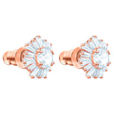 Swarovski Idyllia stud earrings Mixed cuts, Sun, White, Rose gold-tone plated -5459597