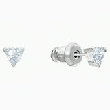 Swarovski NICE SET Feather Jewelry Studs & Necklace, Rhodium -5506758