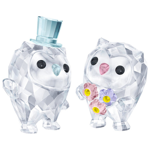 Swarovski Crystal OWL Figurine HOOT- WE ARE IN LOVE -5428000