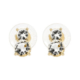 Swarovski Pierced Earrings SOLITAIRE Studs Earrings Gold Plated, Clear - 5128809