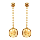 Swarovski JEWELRY Pierced Earrings LATTITUDE Chain Gold -5391024