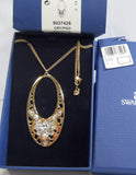 $180 Swarovski Clear Crystal Gold Pendant Necklace ARIANE #5037428 New - Zhannel
 - 4