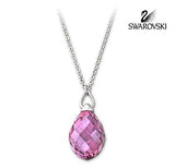 Swarovski Pink Crystal JEWELRY TWISTY Rose PENDANT Necklace #1182707 - Zhannel
 - 1