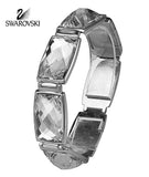 Swarovski Clear Crystal Jewelry NIRVANA Bracelet Large Rhodium 20cm #1166714 - Zhannel
 - 1