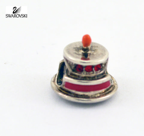 Chamilia Swarovski Sterling Silver Bead Charm Red Crystals CAKE TOWER - Zhannel
 - 1