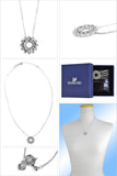 Swarovski Clear Crystal Jewelry ASSET Necklace Pendant Rhodium #5048034 - Zhannel
 - 2