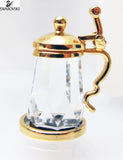 Swarovski Crystal Figurine Crystal Memories BEER MUG Gold Plated #173369 - Zhannel
 - 1