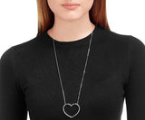 Swarovski Clear Crystal CADMIA Heart Pendant Necklace Rhodium #5117701 - Zhannel
 - 2