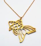 Lola & Grace Gold Tone LONG Necklace Animal FISH NECKLACE Pendant #5182979 - Zhannel
 - 1