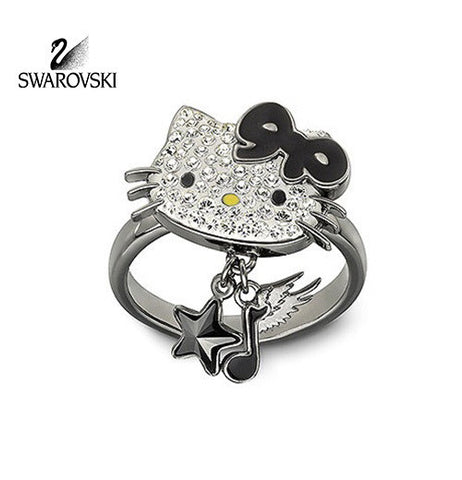 Swarovski Crystal Jewelry HELLO KITTY ROCK Ring Size: Large/8/58 #1145276 - Zhannel
 - 1