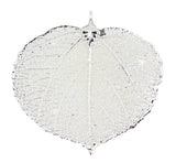 Real Leaf PENDANT with Chain ASPEN Dipped in Silver Genuine Leaf Necklace - Zhannel
 - 2