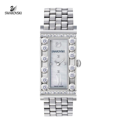 Swarovski LOVELY CRYSTAL SQUARE Swiss WATCH Stainless Steel #5096684 - Zhannel
 - 1