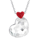 Swarovski Clear Crystal Heart Pendant LODGE Necklace Rhodium #5101215 - Zhannel
 - 2