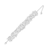 Swarovski Clear Crystal Bracelet DIVA Rhodium Plated Medium 17cm #5167393 - Zhannel
 - 3