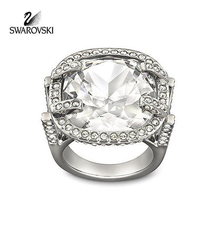 Swarovski Clear Large Crystal Ring SWAIN Medium/55/7 #1156179 - Zhannel
