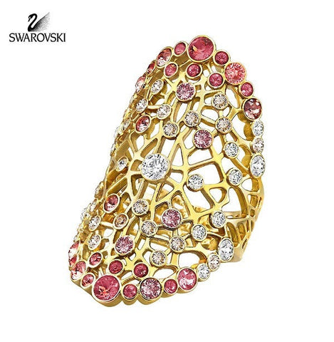 Swarovski Color Crystal Jewelry ELINOR Ring Gold Plated Small/52/6 #5221507 - Zhannel
 - 1