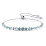 Swarovski Crystal Emily Gradient Bracelet, Blue, Rhodium Plated -5562130