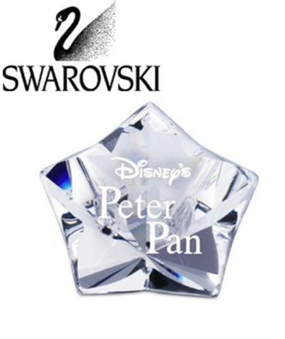 Swarovski Clear Crystal Figurine Title Plaque PETER PAN #1036622 New - Zhannel
 - 1