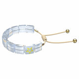 Swarovski Letra Bracelet YELLOW STAR, White, Gold-tone Plated - 5615862