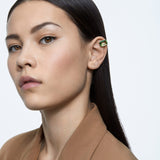 Swarovski Millenia Clip Earring, Single, Green, Gold-Tone Plated -5598358