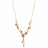 Swarovski Tropical Flower necklace Pink, Gold-tone plated -5541061