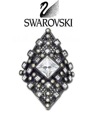 Swarovski Crystal SIENNA Edgy Style Ring - Zhannel
 - 1