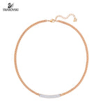 Swarovski Color Crystal Jewelry VIO NECKLACE Rose Gold #5192265