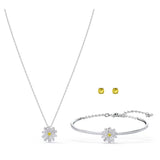 Swarovski ETERNAL FLOWER Jewelry SET, Yellow, Mixed metal finish -5518146