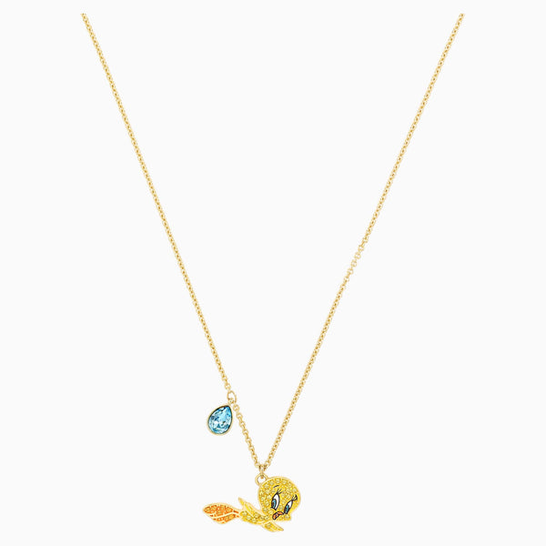 Swarovski LOONEY TUNES TWEETY PENDANT, Gold Tone Plated -5494374 – Zhannel