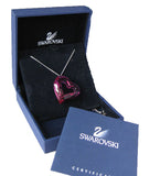 Swarovski Large Crystal Loveheart Fuchsia Pink HEART Pendant Necklace 1087208
