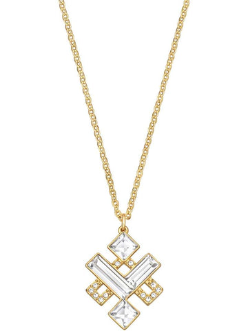 Swarovski Clear Crystal Gold Plated Pendant ELOQUENT KNOT #5186447