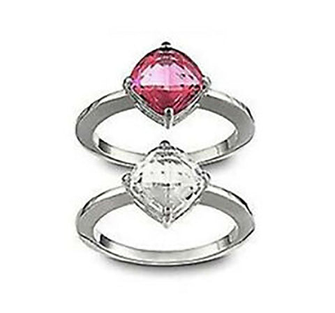 Swarovski Crystal Lifelong Heart Two-Tone Ring | REEDS Jewelers