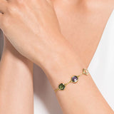 Swarovski Tahlia Bracelet Round, Multicolored, Gold-tone plated -5565550