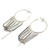 Swarovski Crystal Pierced Hoop Earrings DRAMA #910877
