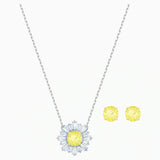 Swarovski SUNSHINE SET Studs & Necklace, Yellow -5480464