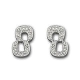 Swarovski Clear Crystal JEWELRY Pierced Earrings FAITHFUL Rhodium #973736