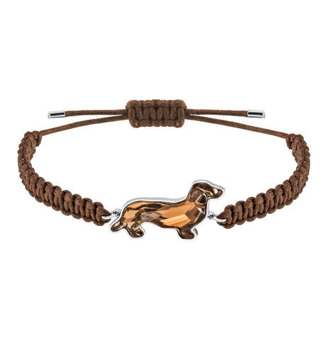 Swarovski Pets Collection DACKEL Charm Braided Bracelet -5443962