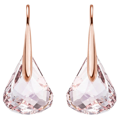 Swarovski Crystal LUNAR BLUSH Water Droplets Pierced Earrings Rose Gold 1054614