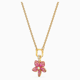 Swarovski TROPICAL FLOWER PENDANT, Pink, Gold Tone -5524356