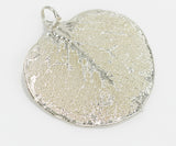 Real Leaf PENDANT with Chain Eucalyptus in Silver Genuine Leaf Necklace