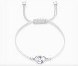 Swarovski POWER COLLECTION HEART Bracelet, White, Stainless Steel -5523696