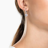 Swarovski Clear Crystal Pierced Drop Earrings ATTRACT LIGHT Rhodium -5142721