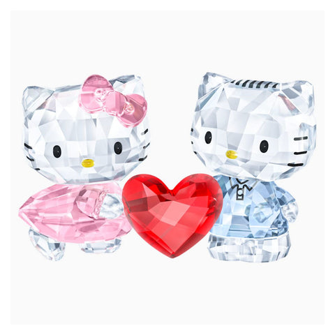 Swarovski Crystal Love Figurines HELLO KITTY & DEAR DANIEL - 5428570